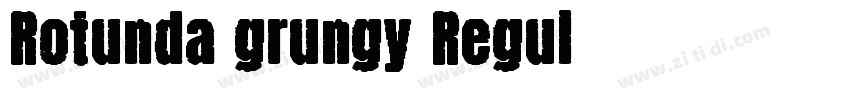 Rotunda grungy Regul字体转换